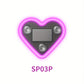Window Car Neon Light Heart Shaped LED Interior Lamp TikTok Viral Fall 2026 Solar Powered Wiring Free