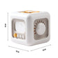 6-in-1 Montessori Sensory Cube Toy - Educational Busy Board for Babies, Fidget Skills Development, 3.5-inch Activity Cube for Boys and Girls