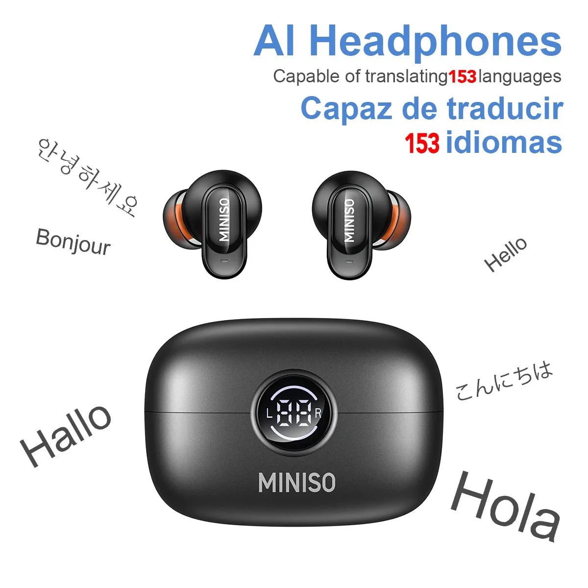 Cordless Earbuds AI Translator True Cordless In Ear Headphones Back to School 2026 Gift