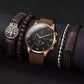 Quartz Watch And Bracelet Kit Nylon Band Casual Gift