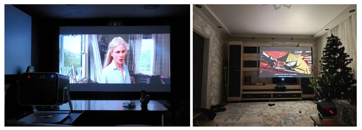 Android2026 Edition Projector A12 Mini 4K Ready 350 ANSI Lumens WiFi 6 Built In Speaker Back To School