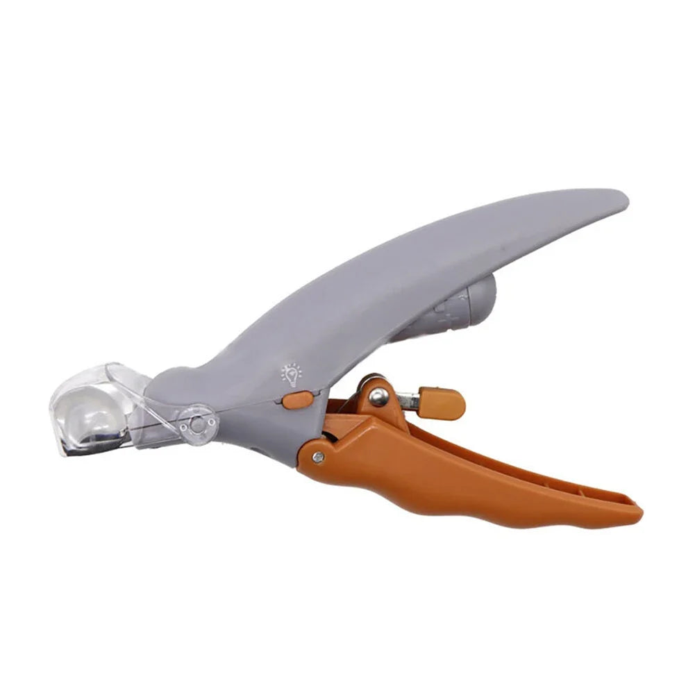 Nail Trimmer with LED Light for Dogs and Cats - Travel-Friendly Clipper with Magnifying Glass