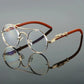 Vintage Punk Round Sunglasses Men & Women Retro Fashion Shades Deluxe Double Bridge Design