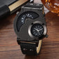 Sport Quartz Watch With Fabric Strap Irregular Alloy Case
