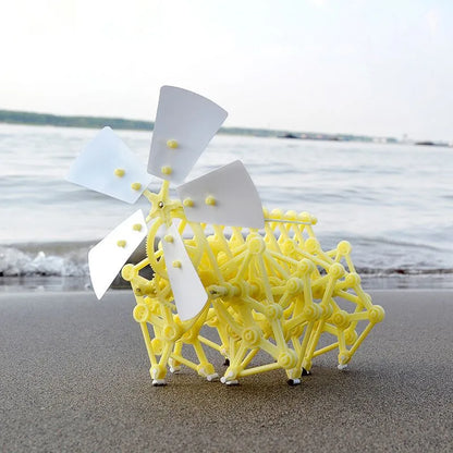 Wind Powered Robot Kit DIY Bionic Walking Toy STEM Experiment Summer 2025 Hands On Non Motor-Driven Gift