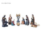 Nativity Scene Kit Resin Figurines Miniature Baby Jesus Manger Decor Christmas Gift Idea