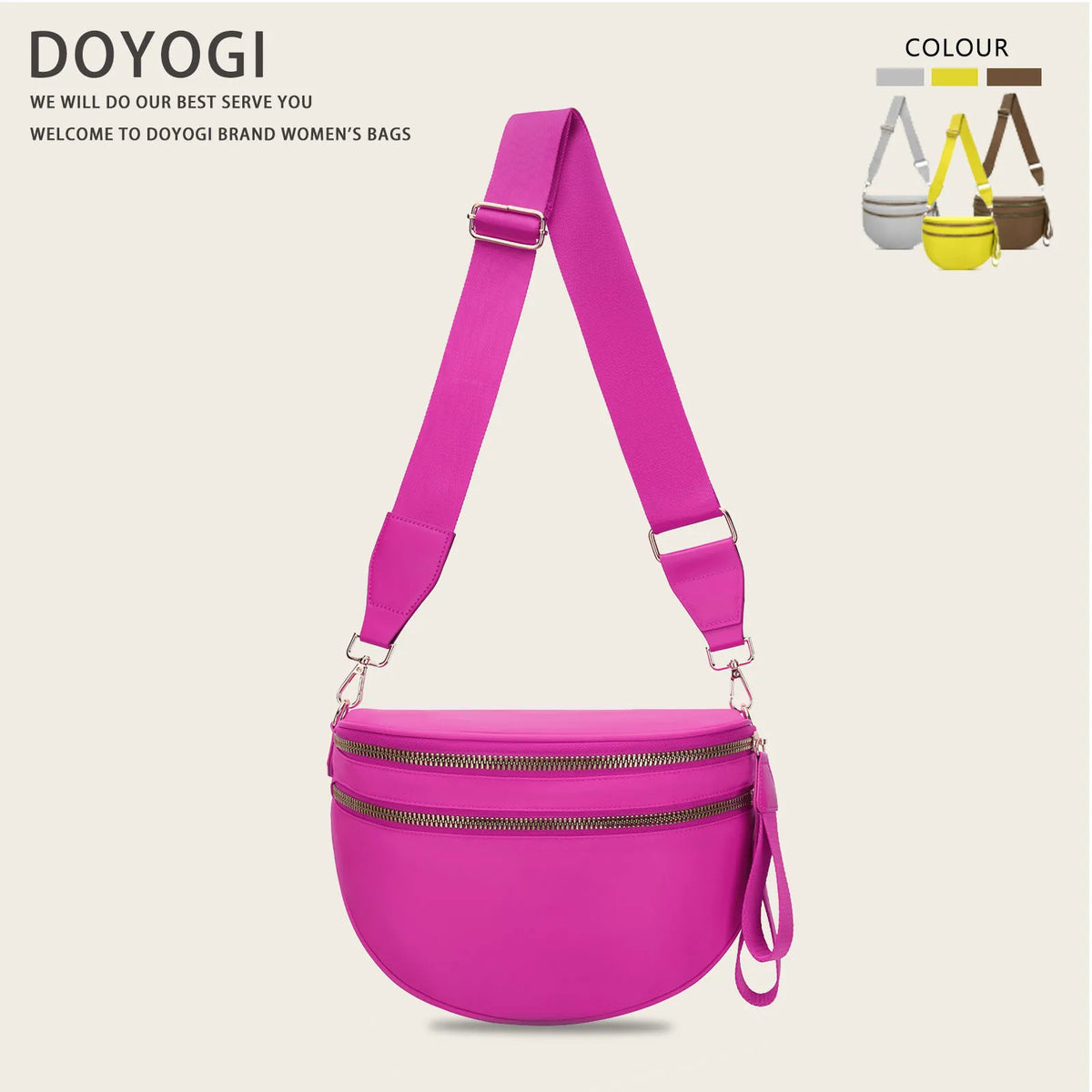 checkered nylon, box shape, travel and daily use – Multi-Use unisex crossbody bum bag