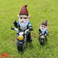Gnome Garden Resin Statue Motorcycle Rider Dwarf Figurine Fall 2026 Outdoor Yard Decor Gift Idea
