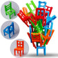 Educational Balance Chairs Game for Kids - Colorful 18-Piece Toy Kit, Eco-Friendly ABS Plastic, Fun Learning Activity