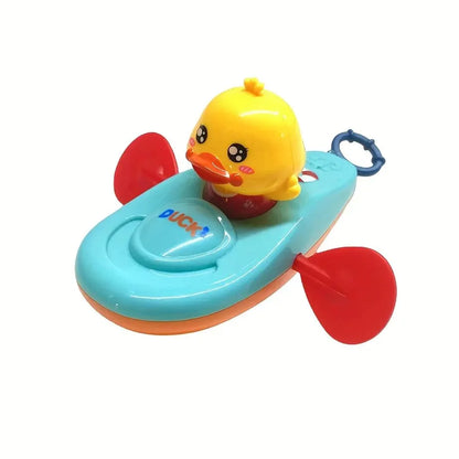 Pc 1 Little Yellow Duck Kayak Toy for Kids Bath Time Fun