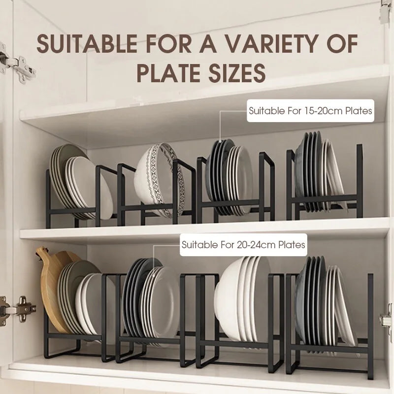 Rack Plate Countertop Dish Organizer Metal Layered Drain
