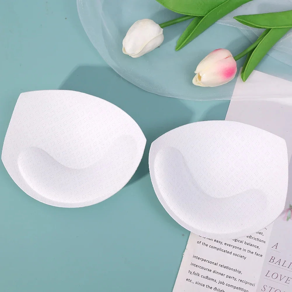 Breathable Women's Bra Pads - 3D Push-Up, Multi-Use Sponge Padding, For Swimsuits