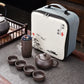 Purple Clay Travel Tea Kit Travel-Friendly Kung Fu Teaware