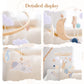 Rocket Wooden Crib Mobile Newborn Sensory Toys Soothing