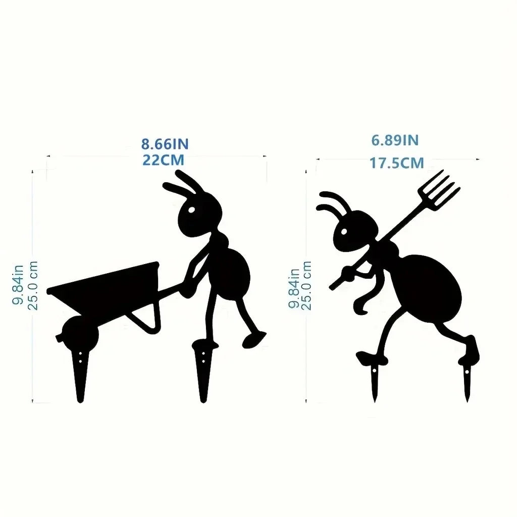 Garden Ant Decor Metal Yard Ants Garden Stakes Backyard Lawn Art TikTok Viral Summer 2026 Gift