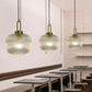 Japandi Glass Pendant Light Japanese Scandinavian Hanging Lamp Warm