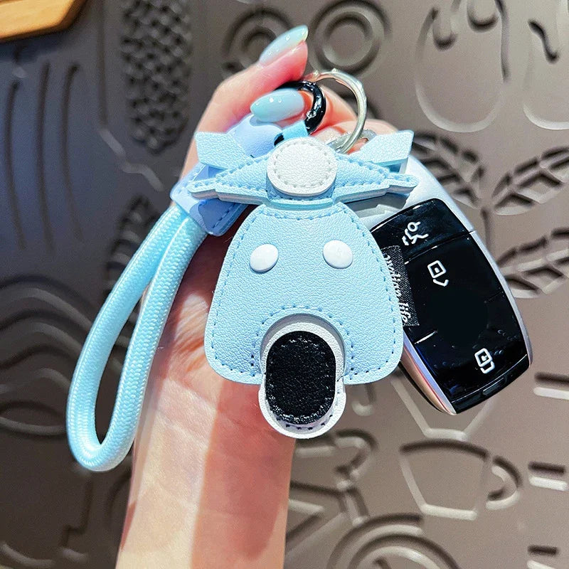Leather2025 Edition Keychain Handmade Transportation Charm Gift