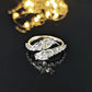 Flexible Cubic Zirconia Cocktail Ring Valentine Gift 2026 Sparkling Prong Setting