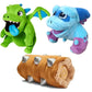 Plush Dragon Trio Stuffed Animals Kit Rolling Log Toy