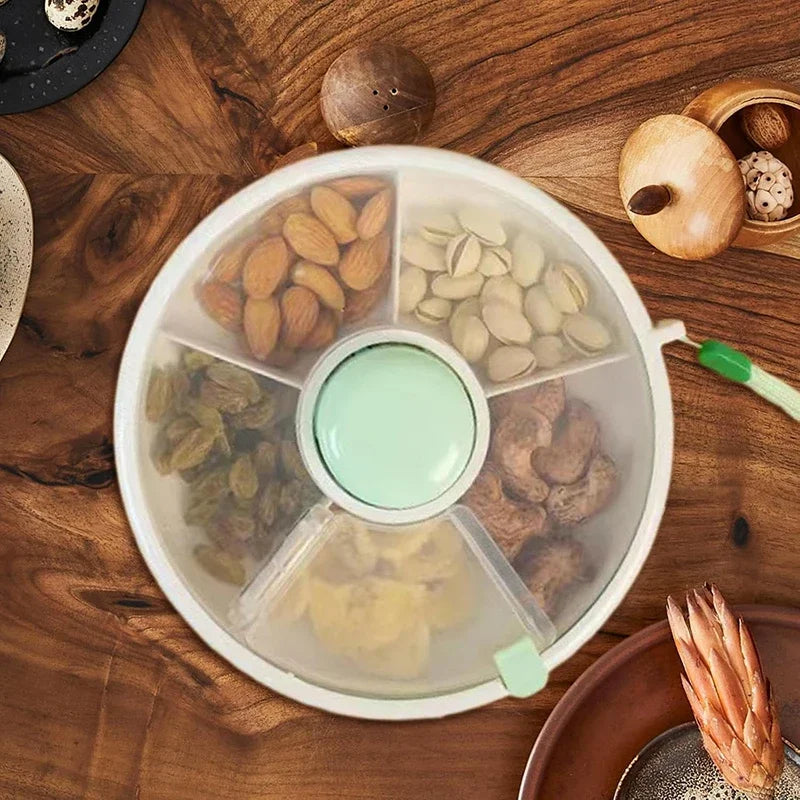 Snack Container Rotating Moisture Proof Organizer Spinner Back To School 2025 Travel-Friendly Freshness