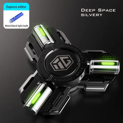Fidget Glow Spinner Alloy EDC Long Spin Stress Relief