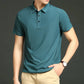Men's Ice Silk Polo Shirt, Lightweight Breathable Fabric, Adjustable Tailored Fit for Office and Casual Wear-5