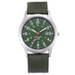 Field Quartz Watch Nylon Strap Military Style Date Luminous
