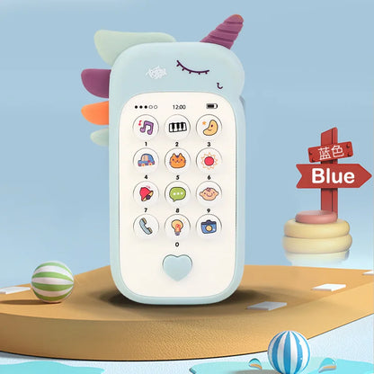 Baby Musical Phone Toy with Teether - Early Learning Sound Telephone for Infants, Ideal Kids Gift for Sleep and Play