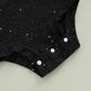 Plush Baby Romper - Long Ruffle Sleeve, Cotton, Halloween
