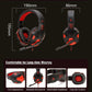 Gaming Headset Wired Noise Cancelling Microphone Flexible