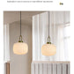 Japandi Glass Pendant Light Japanese Scandinavian Hanging Lamp Warm