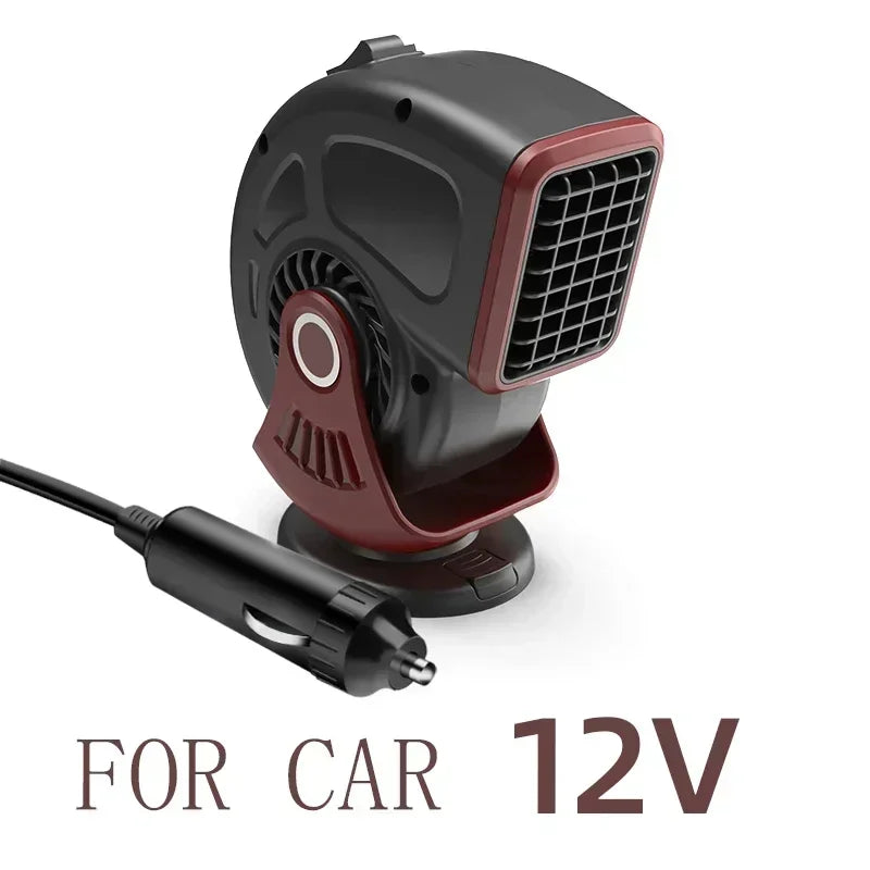 Heater Car Defogger 12V/24V 2-in-1 Heating And Cooling Plug In Windshield Defroster, Winter 2025 Ready