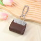1+1 Free Birkin Inspired Mini Hand Bag - Compact Bag Charm Keychain with Metal Chain