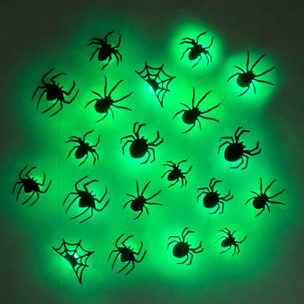 LED2025 Edition Bat Wall Stickers Green 3D Halloween Decor