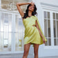 One-Shoulder Satin Women's Dress with Cape Sleeve, Elegant Formal Dress for Special Occasions-6