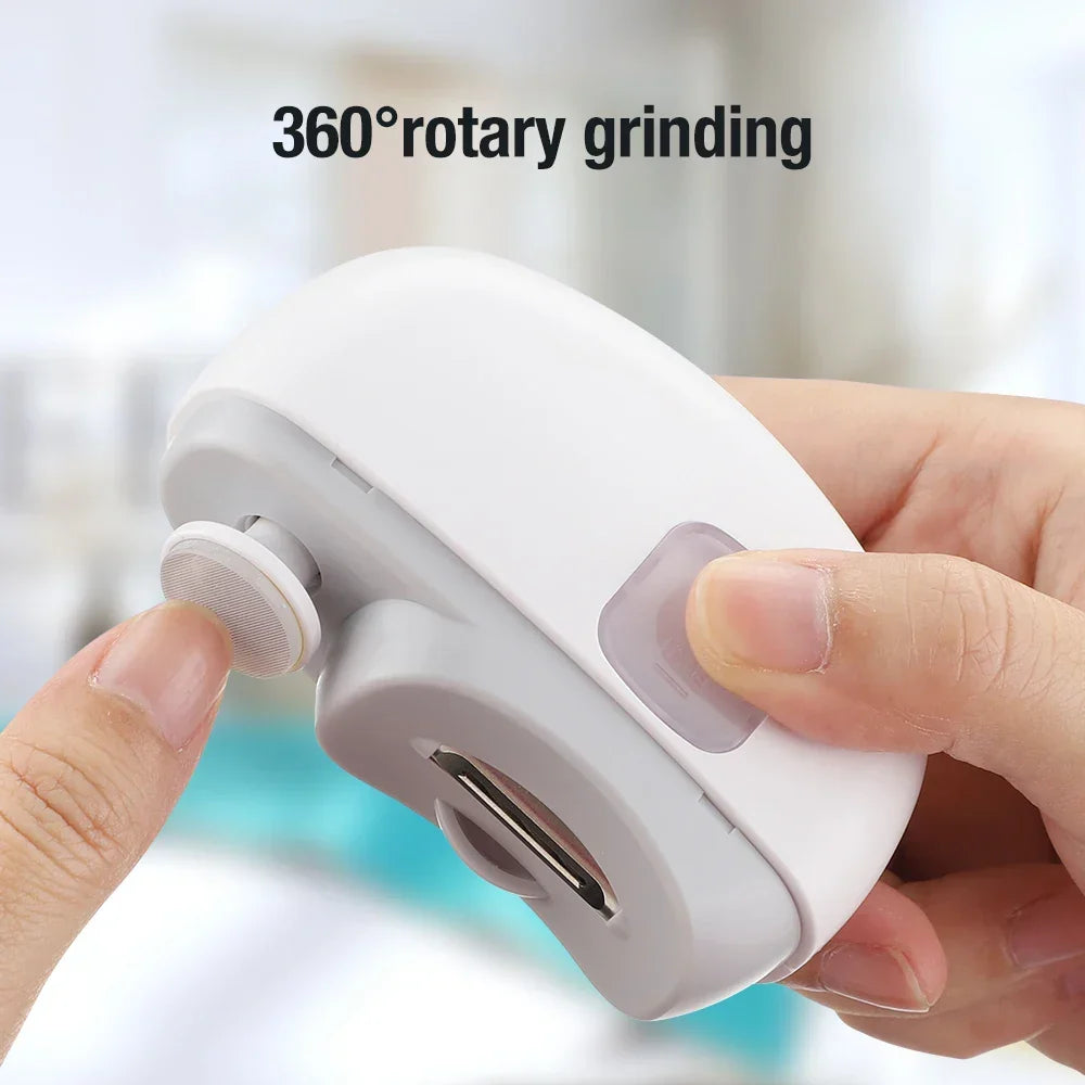Motor-Driven Nail Clippers 2-in-1 Baby Manicure Trimmer Anti-Splash Infant Nail Groomer Newborn Maintenance Fall 2025 Safe