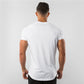 short sleeve, cotton blend, for workout & casual wear – Breathable slim fit men's gym t-shirt