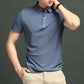 Men's Ice Silk Polo Shirt, Lightweight Breathable Fabric, Adjustable Tailored Fit for Office and Casual Wear-4