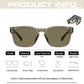 UV400 gradient lenses, vintage style, travel and beach – Retro square unisex sunglasses