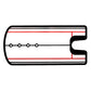 Golf Putting Practice Mirror - Alignment Aid for Training, Light 140x300mm Golf Putter Device