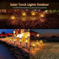 LED Solar Flame Torch Light - Water-Resistant Outdoor Garden Decoration, Flickering Lawn Lamp