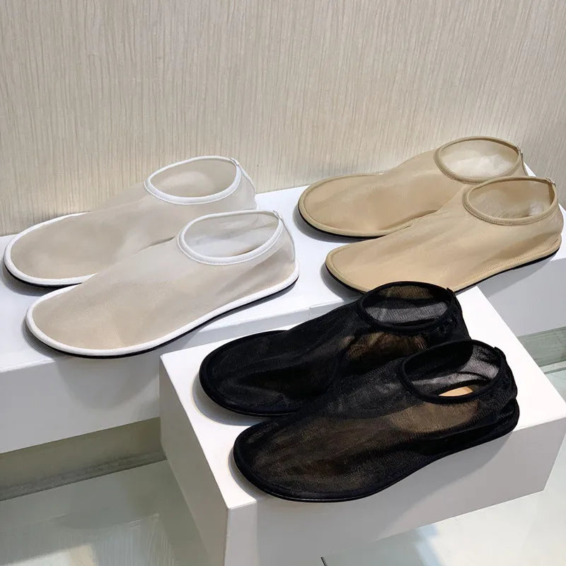 Women Breathable Mesh Ballet Flats - Slip On, For Summer