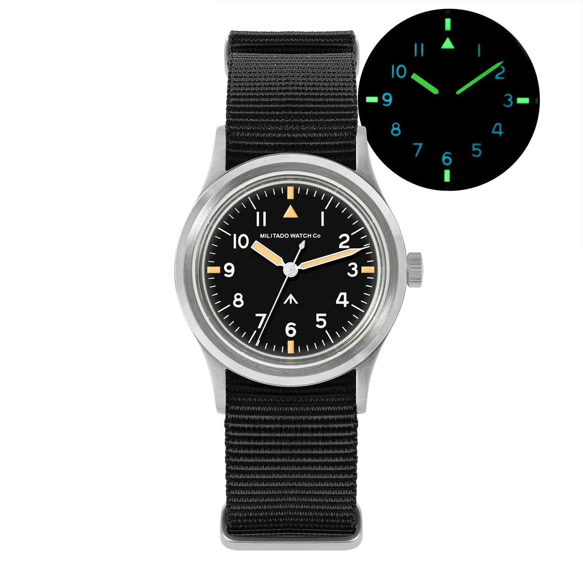Field 36mm Watch Sapphire Crystal VH31 Sweep Quartz
