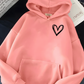 Relaxed Pullover, Cotton, Casual – Plush Cozy Women's Hoodie