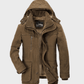 Water-Resistant Cozy Men's Winter Jacket - Hip Fleece Lined