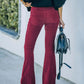High Waist Flare Pants for Women, Comfortable Summer Leggings in Black, Blue, Pink, Red - Soft, Stylish, Durable Fit-5