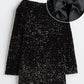 Variant image for Iridescent Sequined Black Dress with Knot Closure, Elegant Formal Wedding Guest or Cocktail Dress for Women-13