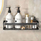 Aluminum Alloy Bathroom Shelf - No Drill Household Organizers for Shampoo, Kitchen Storage, Water-Resistant Design