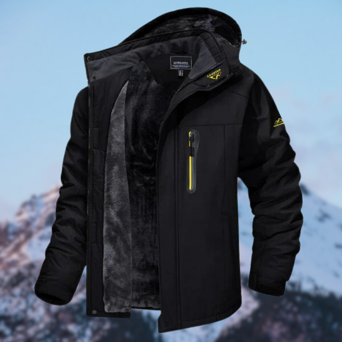 Water-Resistant Men’s Winter Jacket - Hooded, Insulated Cold