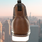 Water-Resistant Sturdy Men's Wedge Boots - Chelsea Leather Work